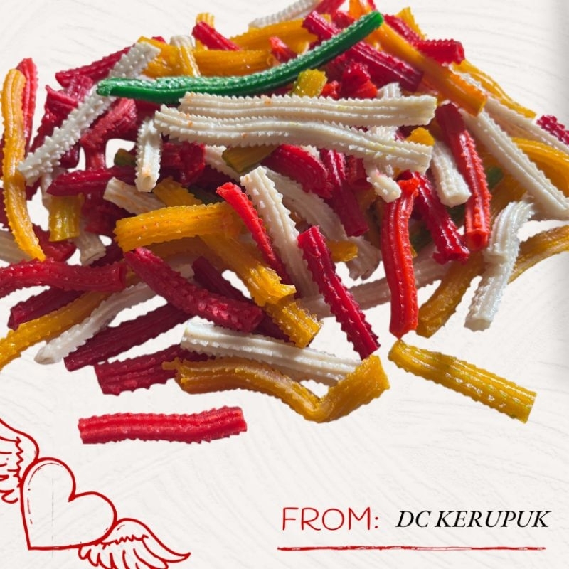 

kerupuk mentah tambak warna warni 500g