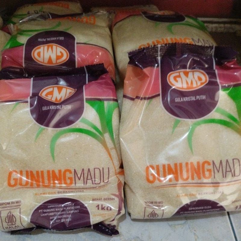 

gula pasir gunung madu kemasan 1kg paket20kg