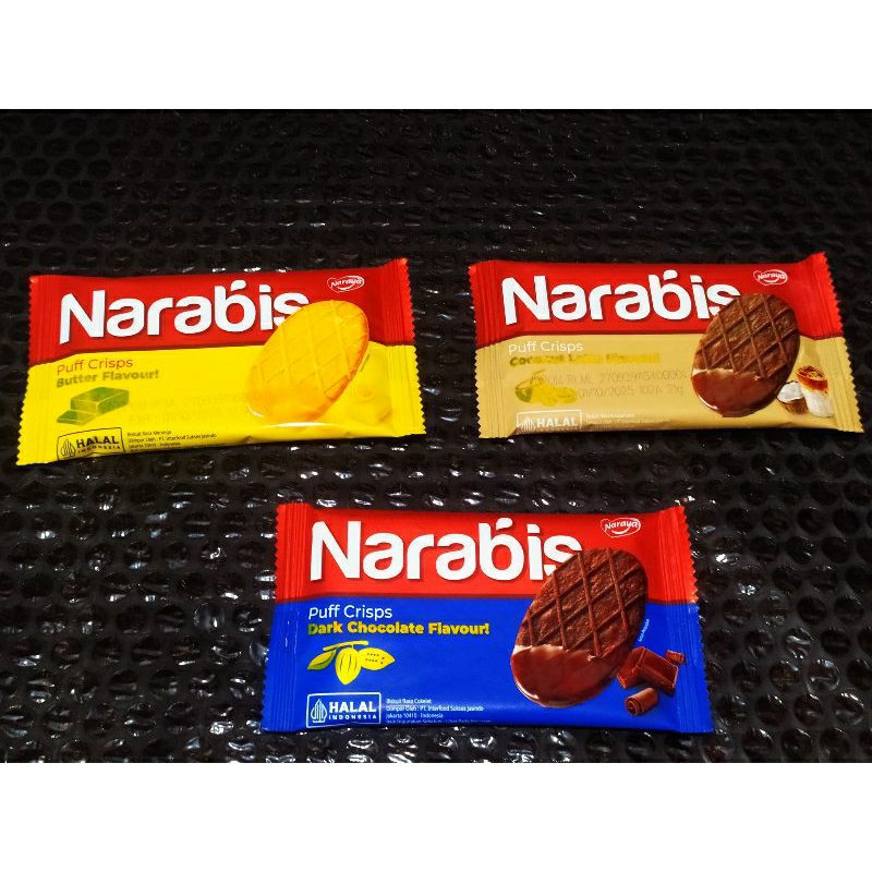 

Narabis Puff Crisps Dark Chocolate / Butter / Coconut Latte Flavour