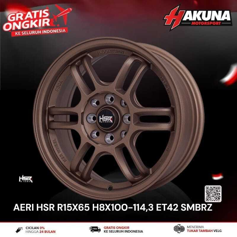 Velg Mobil R15 HSR Aeri Lebar 65 Velg Ring 15 Mobil Freed Brio Jazz