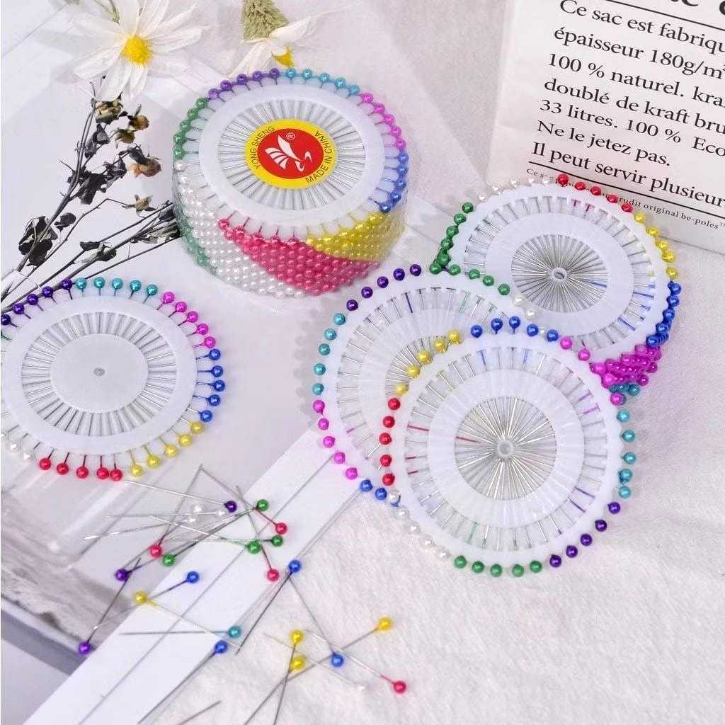 FANSTORE_PKU / Jarum Pentul Bulat / Roda (40 pcs) / Hijab / Baju / Jilbab / PEKANBARU