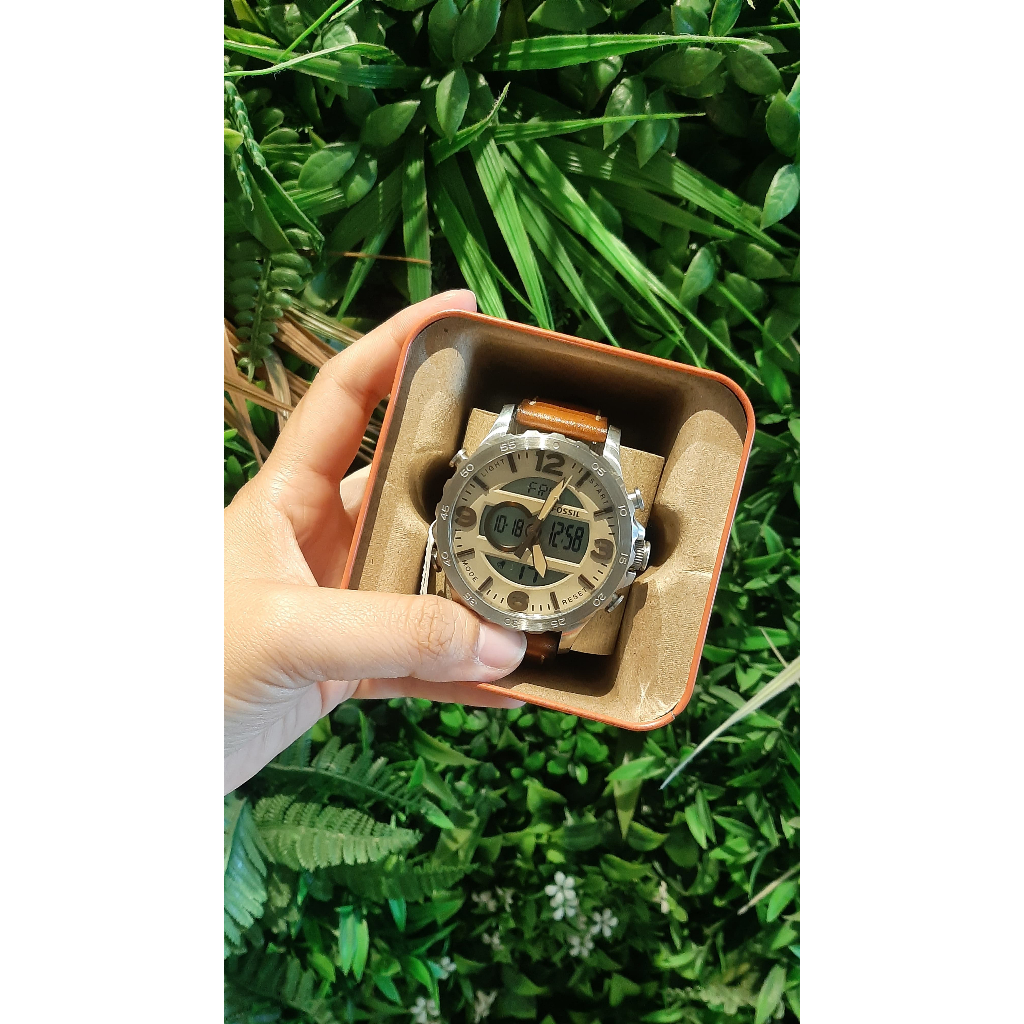 FOSSILI JR 1506 ORIGINAL + JAM TANGAN PRIA + PRELOVED