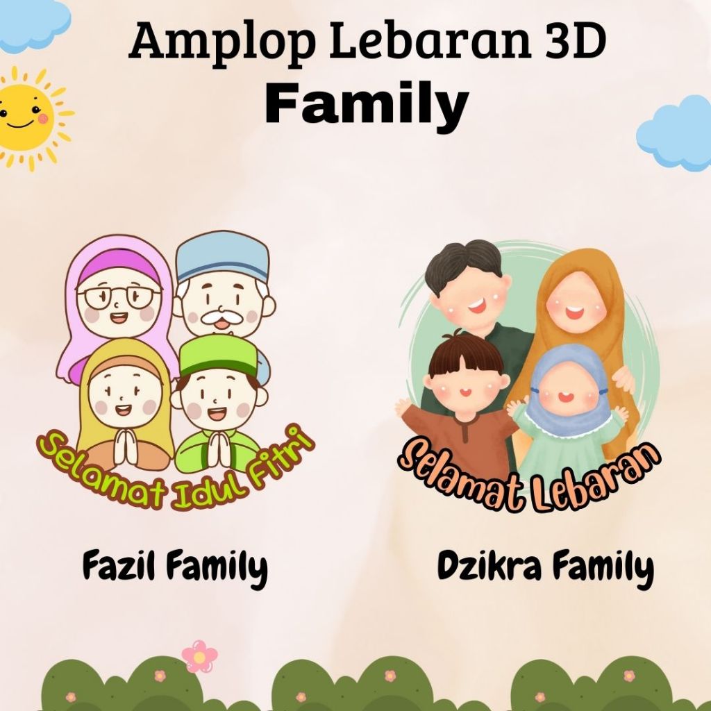 

5 pcs Amplop Lebaran Unik Angpao Amplop Lucu Amplop Kawai