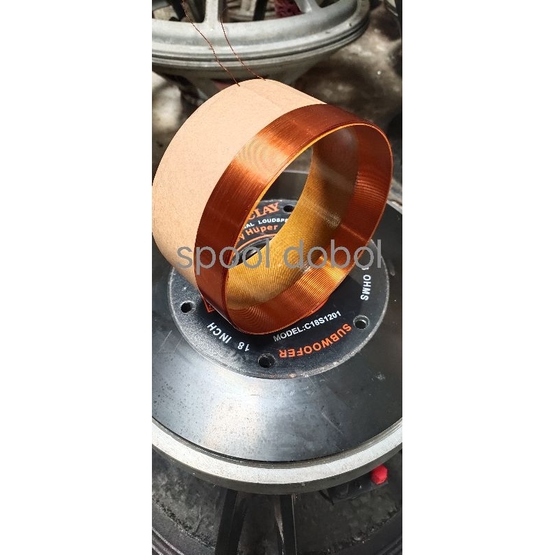 spull spool spul Speaker HUPER 18inc BARCLAY C18S1201 subwoofer 5,5inc fiber in-out