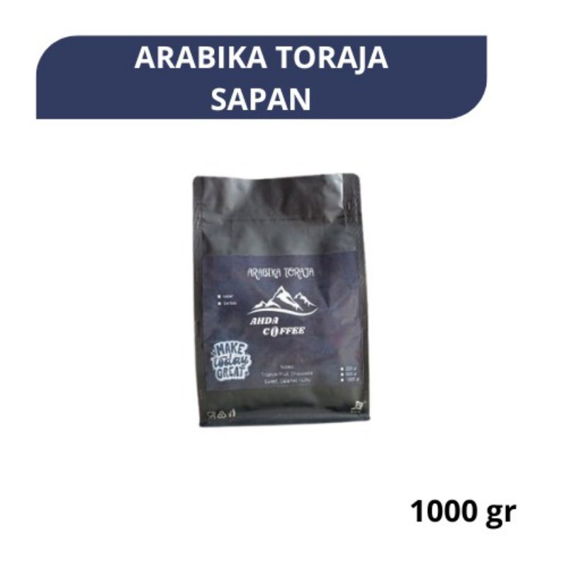 

AHDA Kopi Arabika Toraja Sapan Premium Roasted 1 kg|Biji Kopi|Bubuk Kopi
