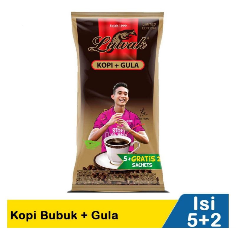 

Luwak Kopi Bubuk+Gula (5+2) 23G, Luwak Kopi Bubuk+Gula (6+2) 23G, Luwak White Koffie Original 9 + 1 x 20 gr