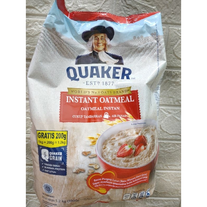 

Quaker Instant Oatmeal 1,2kg / Quaker Oat 1000gr+200gr
