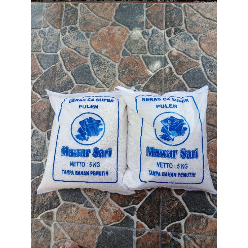 

Beras C4 Pulen Mawar Sari kemasan 5kg, Harga Hemat Rasa Premium