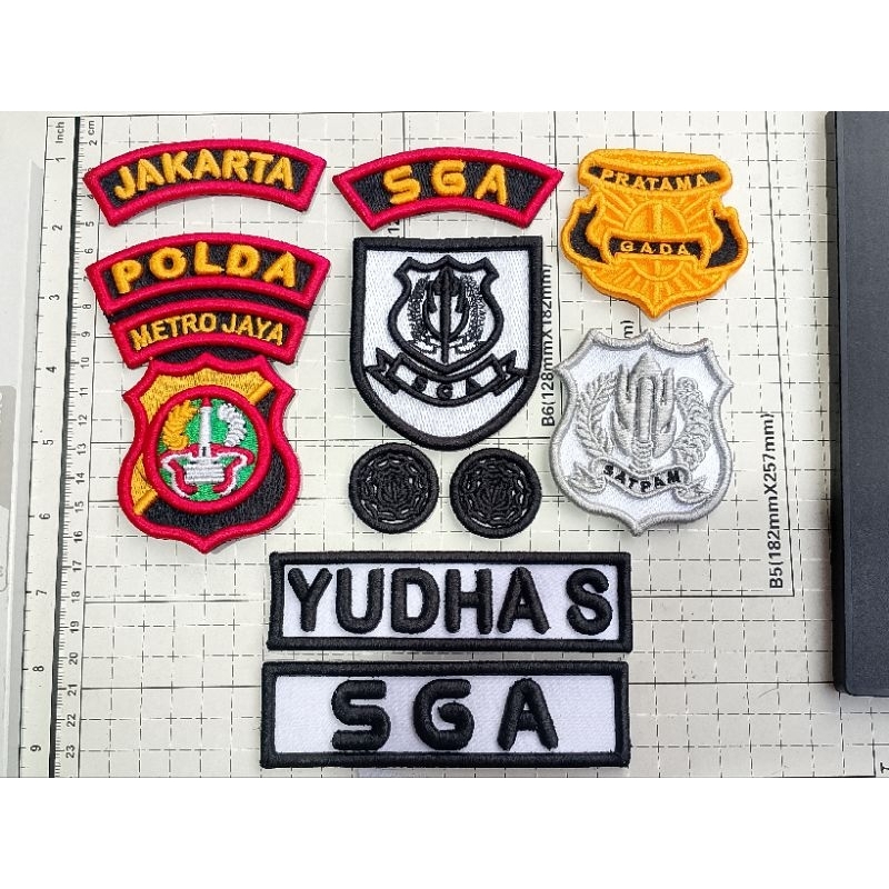 bordir 1set Polda satpam timbul SGA