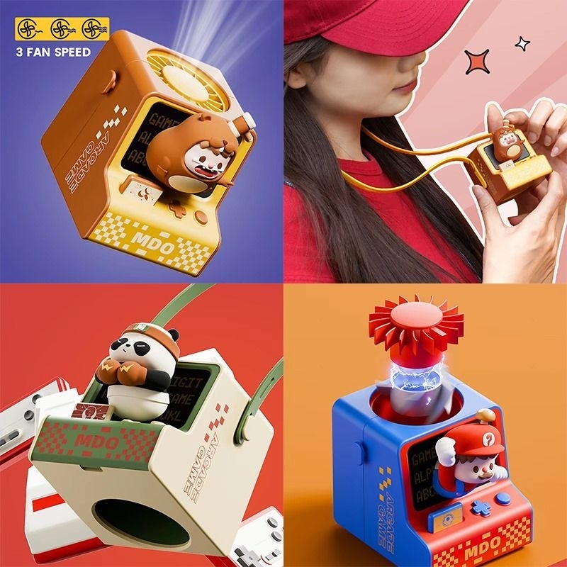Nomukids- Kipas leher kalung kipas anak console fan mini kipas leher
