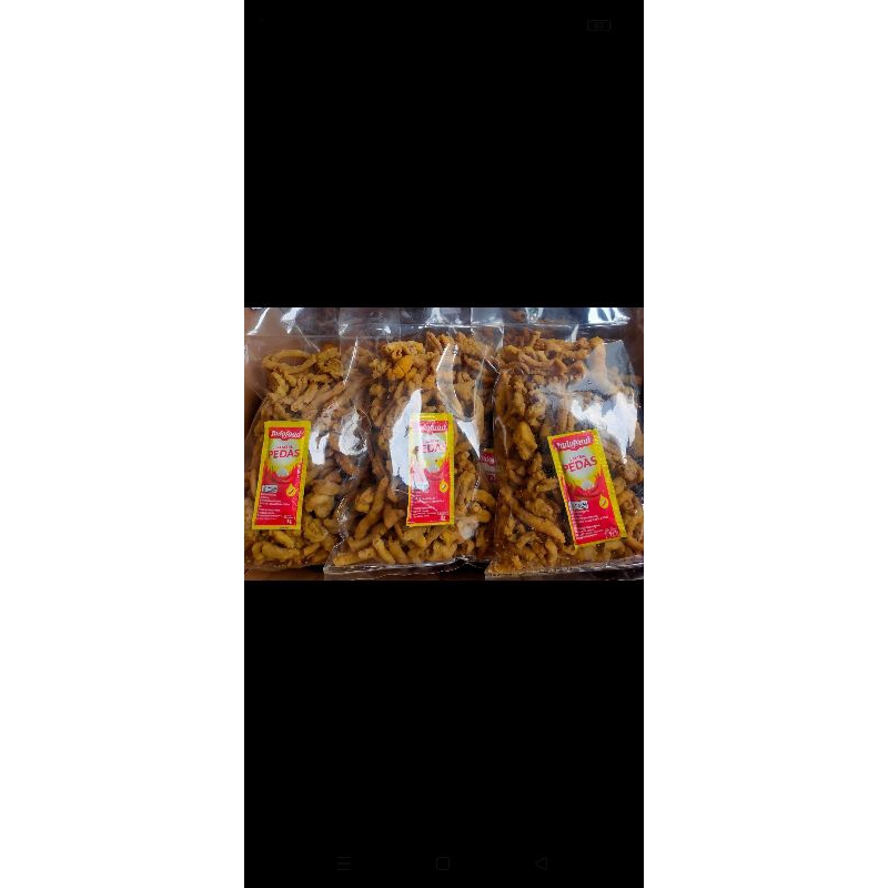 

keripik usus, usus gentong, usus krispi gentong