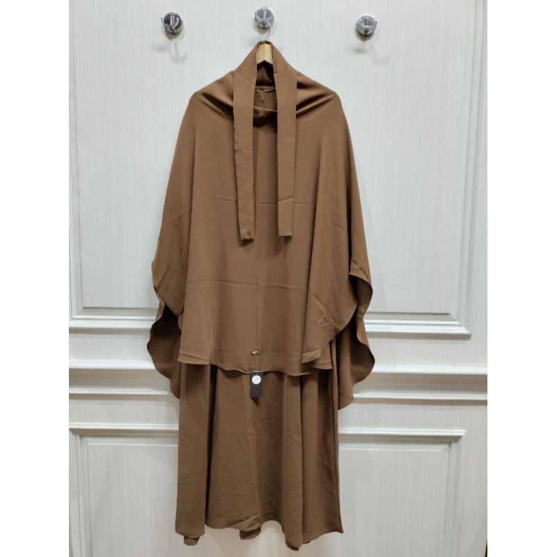 ABAYAUMMI/Aina abaya set fk by Abaya ummi/set french khimar/set abaya/set polos