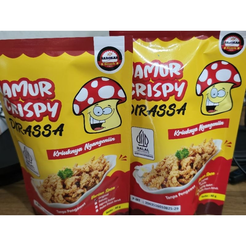 

Jamur Crispy Dirassa 80 gram
