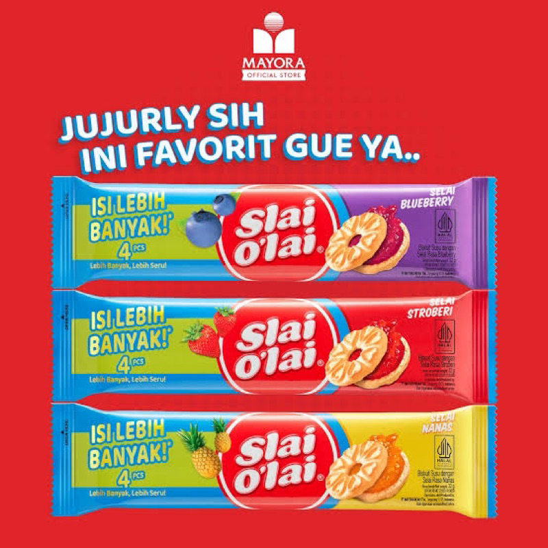 

Biskuit Roma Slai Olai 1box isi 10sachet