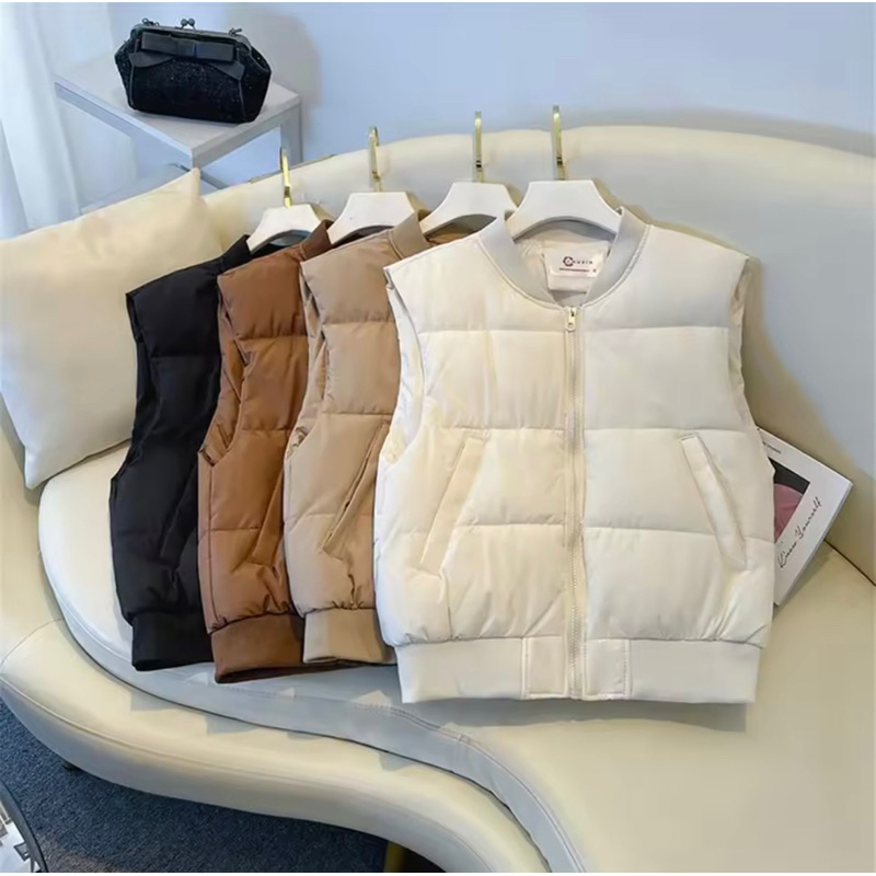 ROMPI WANITA KOREA KECE WINTER GELEMBUNG,ROMPI VEST WINTER WANITA KOREA