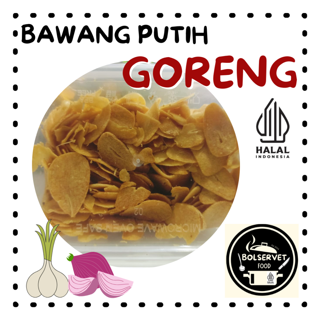 

Bawang Putih goreng renyah dengan aroma menggoda berat 150-200 gr