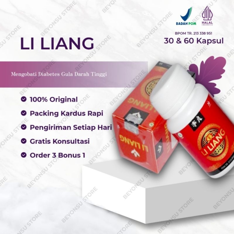 LI LIANG ORIGINAL 100% LI LIANG OBAT DIABETES HERBAL RESMI BPOM