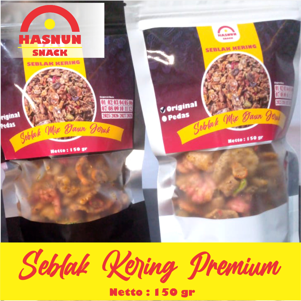 

Seblak Kering Premium Bumbu Kacang Rasa Pedas Dan Original Kemasan 150 gram