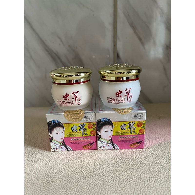 CORDYCEP YU CHUN MEI ASLI - BEDAK SIANG MALAM CORDYCEPS CREAM CORDY