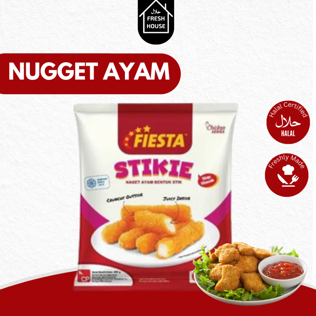 

NUGGET AYAM/CHICKEN NUGGET ORIGINAL/STIKI FIESTA 400GR