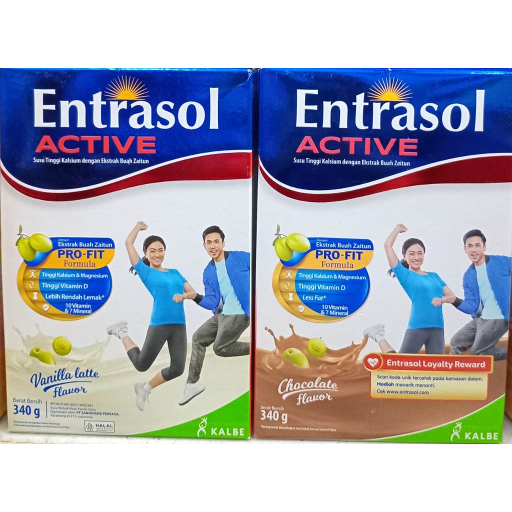 

Entrasol Active 360gr / Entrasol active vanilla latte cokelat flavour 340gr