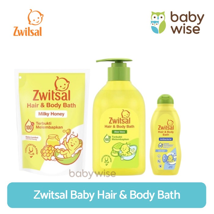 Zwitsal Baby Hair & Body Bath - Sabun Mandi Shampoo Bayi