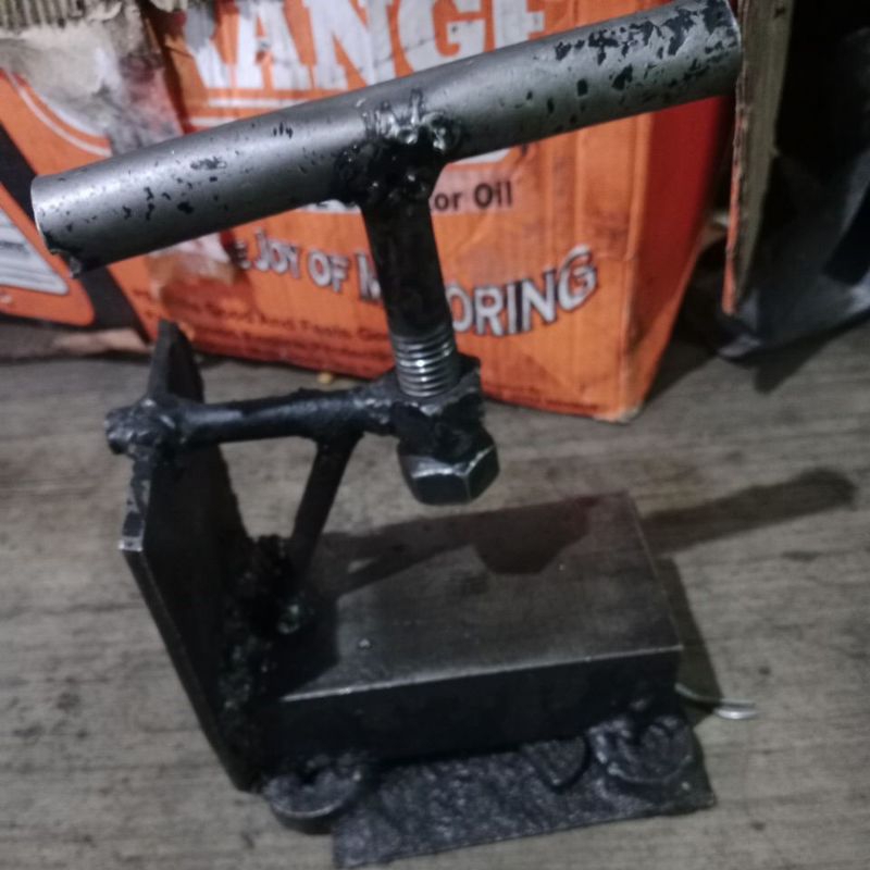 alat tambal ban motor besi mini praktis/alat tempel ban