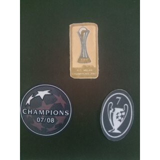 Patch Velvet Winner UCL (AC Milan 2007 & Man.City 2023)