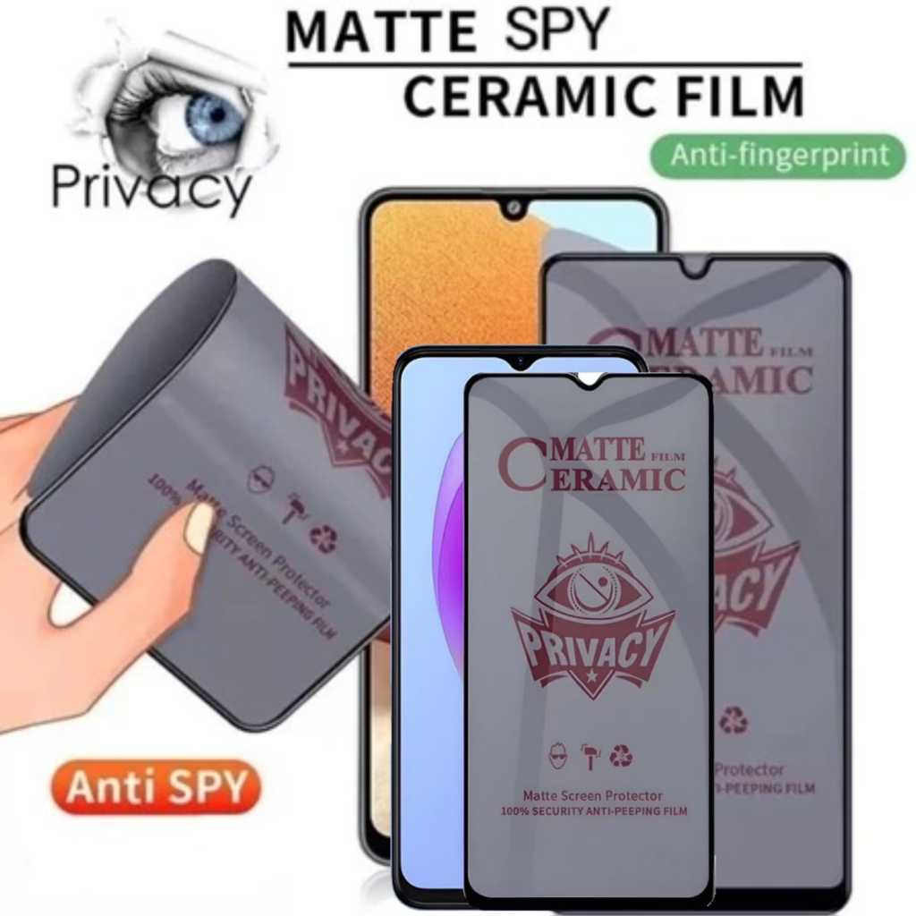 Tempered Glass For Xiaomi Poco M3 Ceramic Matte Anti Spy Screen Protection