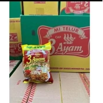 

MIE TELUR 3 AYAM 1 Dus 24pcs Mie tiga ayam