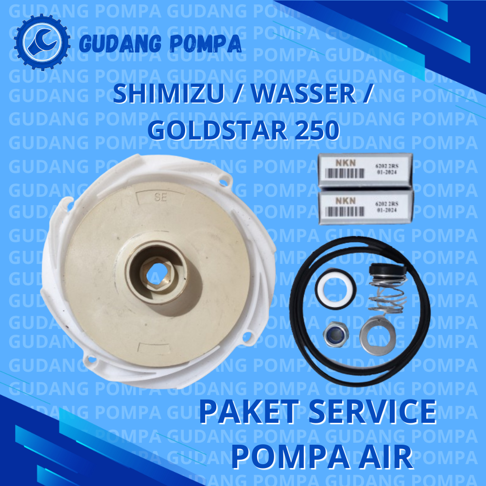 Paket Service Pompa Air Jet Pump Shimizu Wasser Golstar PC 250