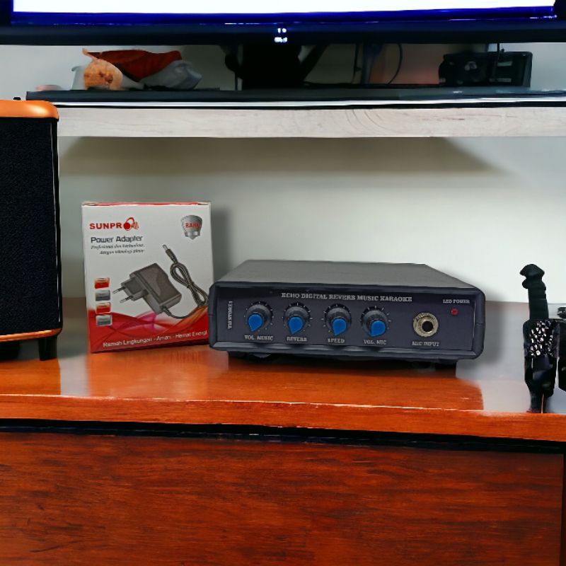 Mixer mini 1 channel echo (reverb & speed) free adaptor