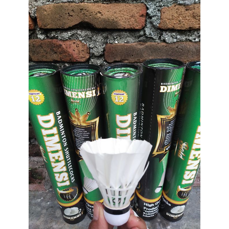 dimensi gold Shuttlecock, bahan pilihan/kok badminton/1 slop isi 12 pcs