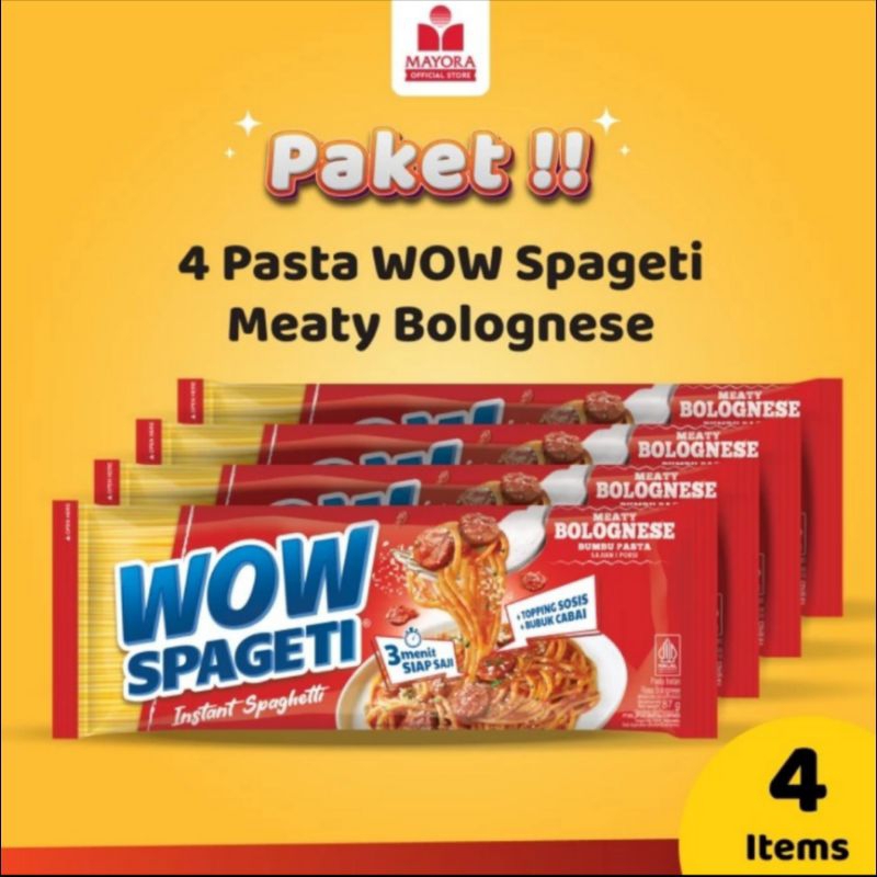 

Paket 4 WOW Spaghetti Meaty Bolognese Packing Kardus