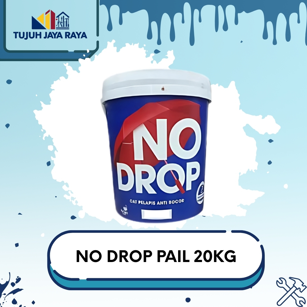 Cat No drop 20kg. cat tembok. cat atap anti bocor.100% Original. warna lengkap