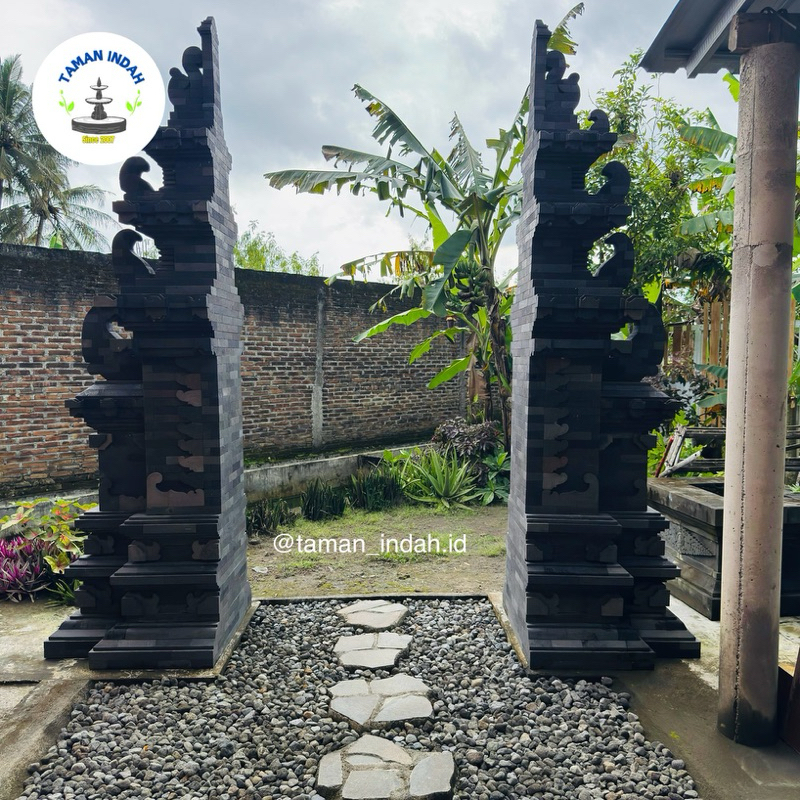 GAPURA BATU LAVA SUSUN ORIGINAL (Tinggi 3 meter) Bisa Custom Ukuran -FREE ONGKIR SEJABODETABEK)