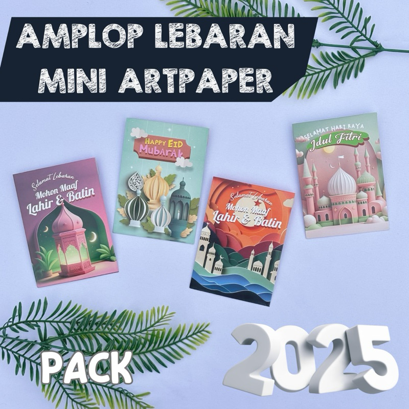 

[Berhadiah THR] [PACK] AMPLOP LEBARAN MINI ARTPAPER 100GR | UKURAN 7,3x10CM | AMPLOP LEBARAN MURAH