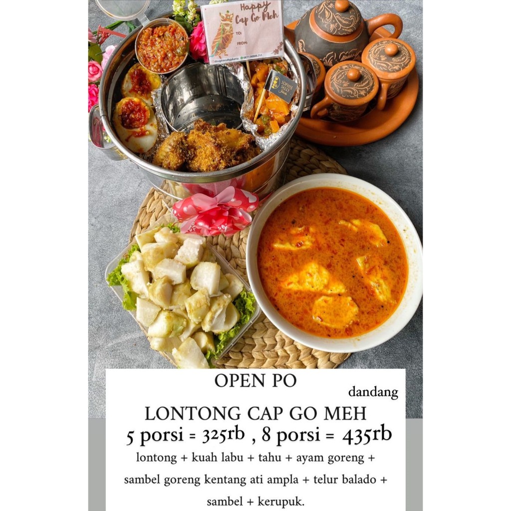 

Open PO Lontong Cap Go Meh - Hampers / Paket Dandang
