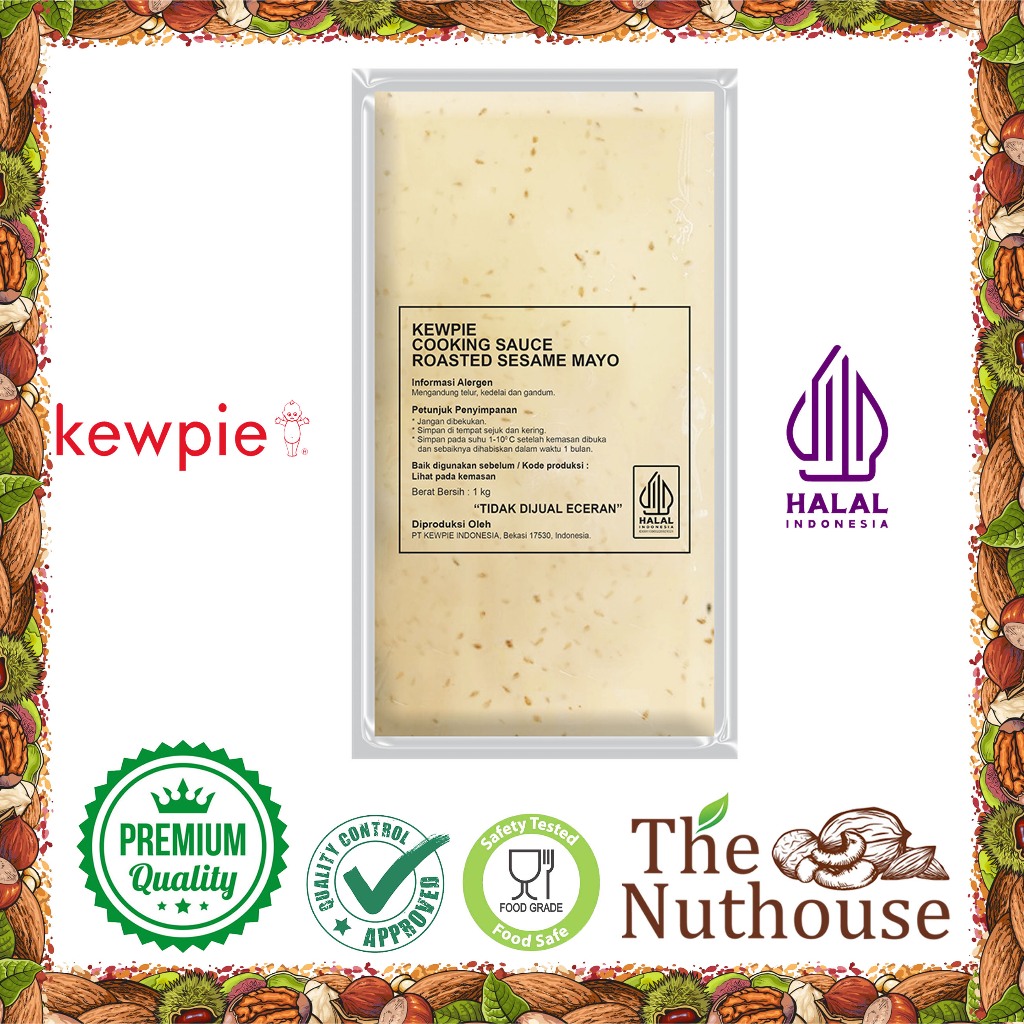 

Kewpie Cooking Sauce Roasted Sesame Mayo / Saus Mayonnaise Wijen Sangrai 1kg [HALAL]