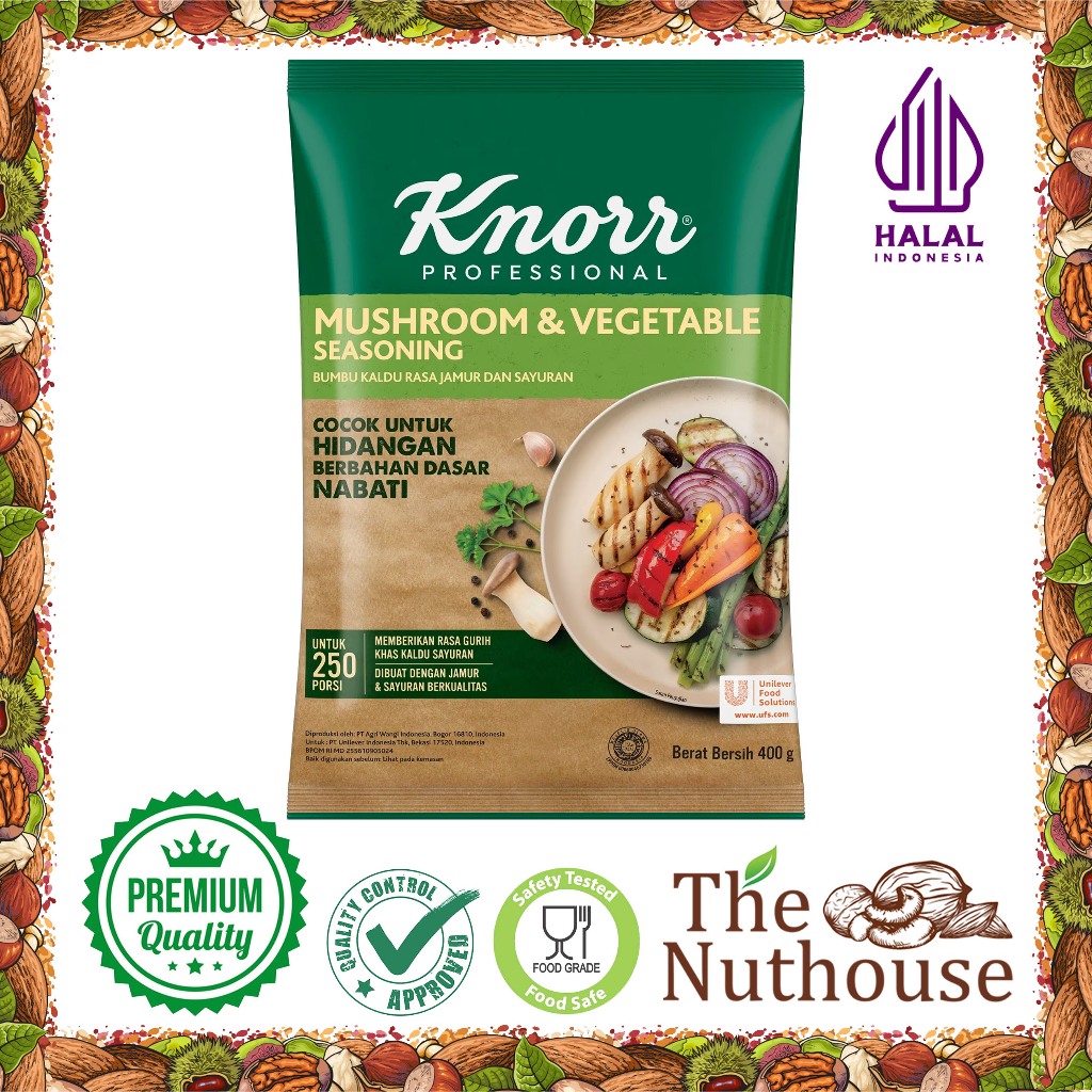 

Knorr Mushroom & Vegetable Seasoning / Bumbu Rasa Jamur dan Sayuran 400gr [HALAL]