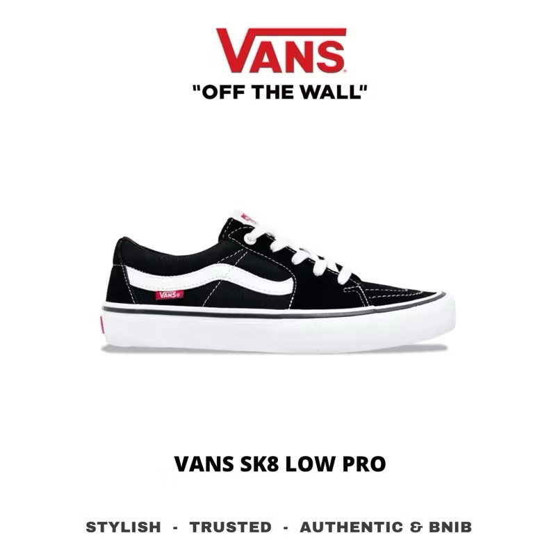 Vans Sk8 Low Pro Black White