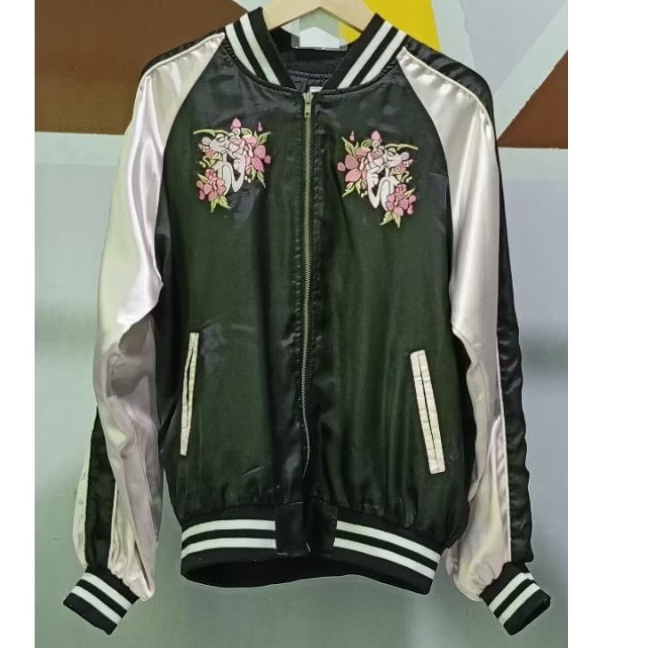 Jacket Bomber Silk Satin Pink Panther