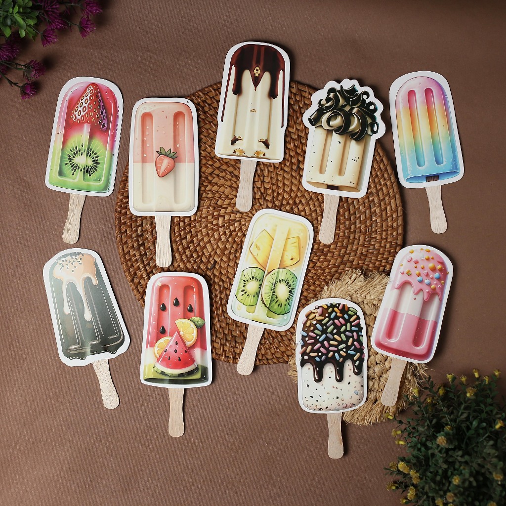

Amplop 3D Lebaran Ice Cream Angpau Thr Unik Es Krim Viral 2025 Isi 5 Pcs Tebal