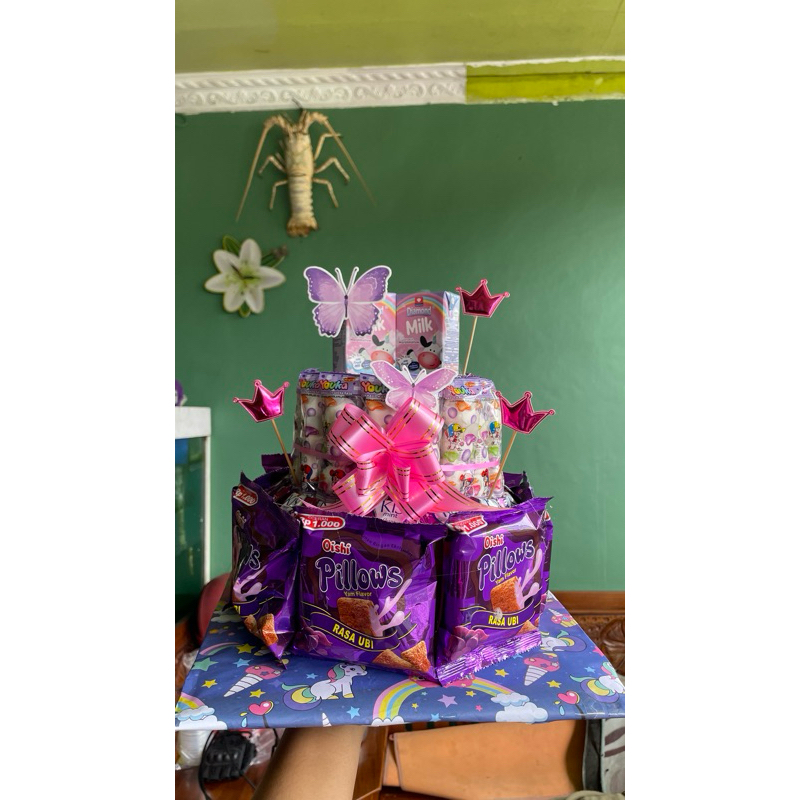 

MeysBouquet - Snack tower 2 Tingkat // snacktower // gift // hadiahulangtahun // birthdayparty