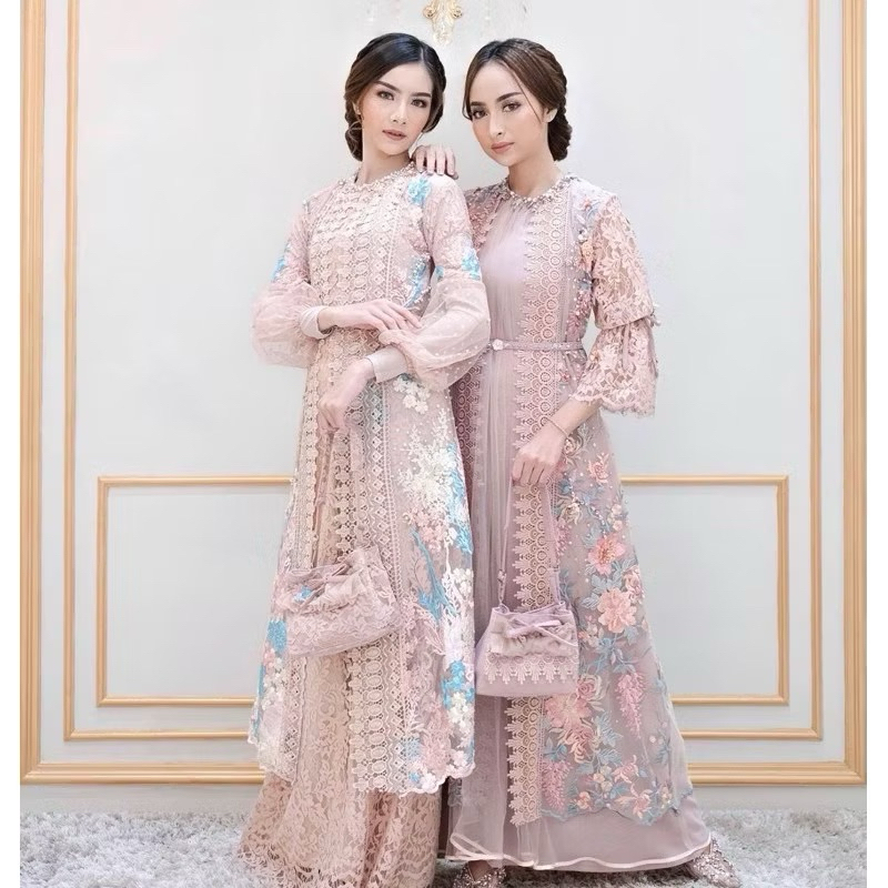 Gaun IVORA/IVORI | DRESS KONDANGAN MEWAH | GAUN MUSLIM