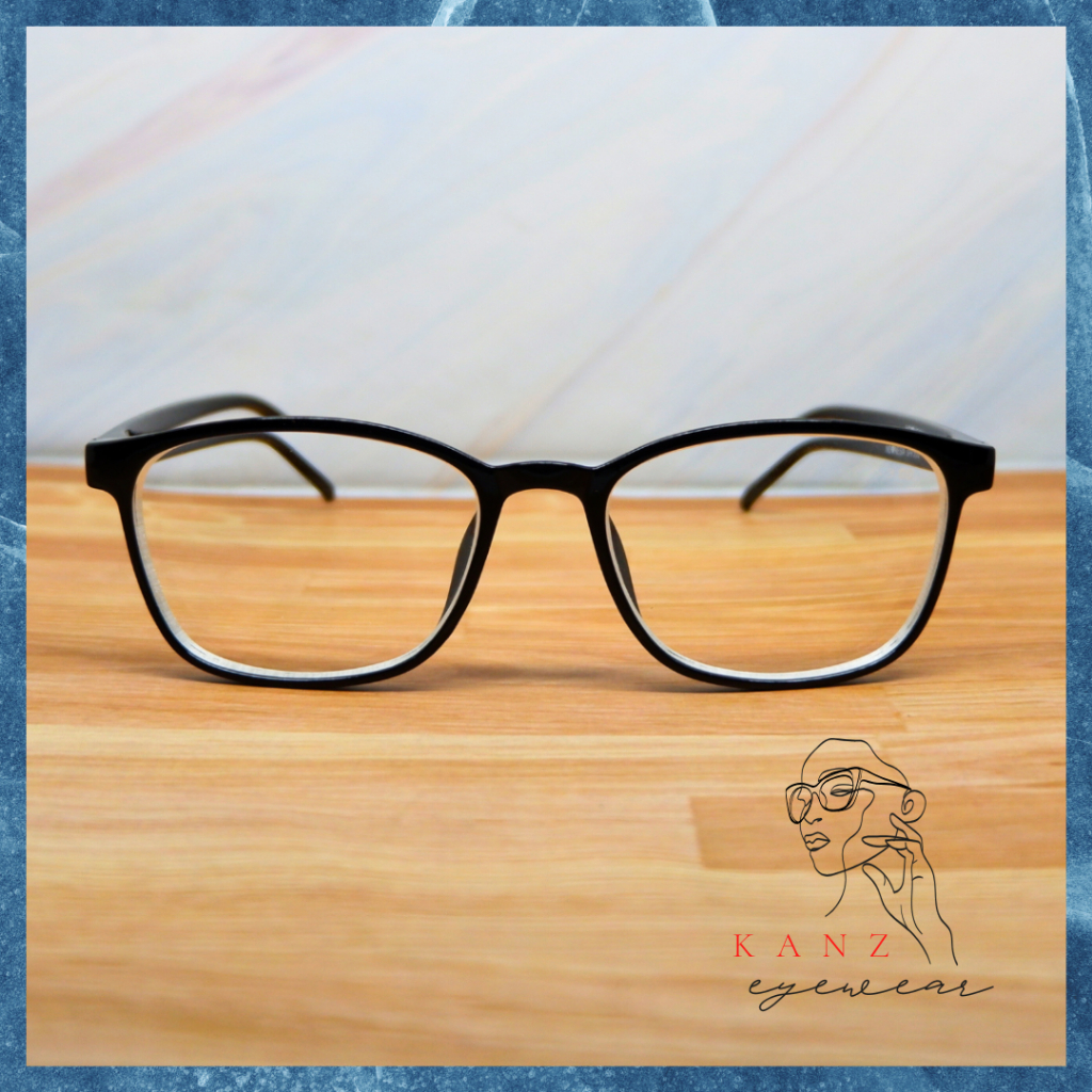 Kacamata Kotak Minus Mines Besar Wanita Pria Dewasa Cowo Cewe Keren Fashion Korea