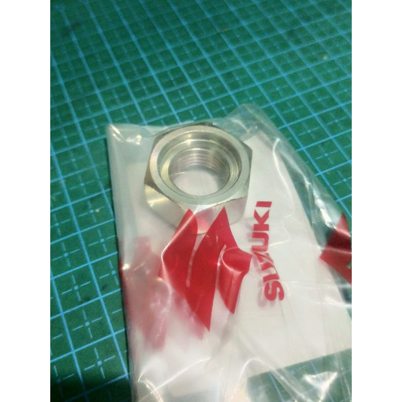 MUR NUT PENGUNCI GEAR GIR DEPAN SUZUKI THUNDER125 OLD ORIGINAL SGP