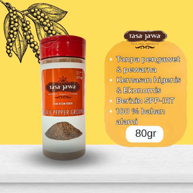 

RASA JAWA BLACK PEPPER GROUND 80GR