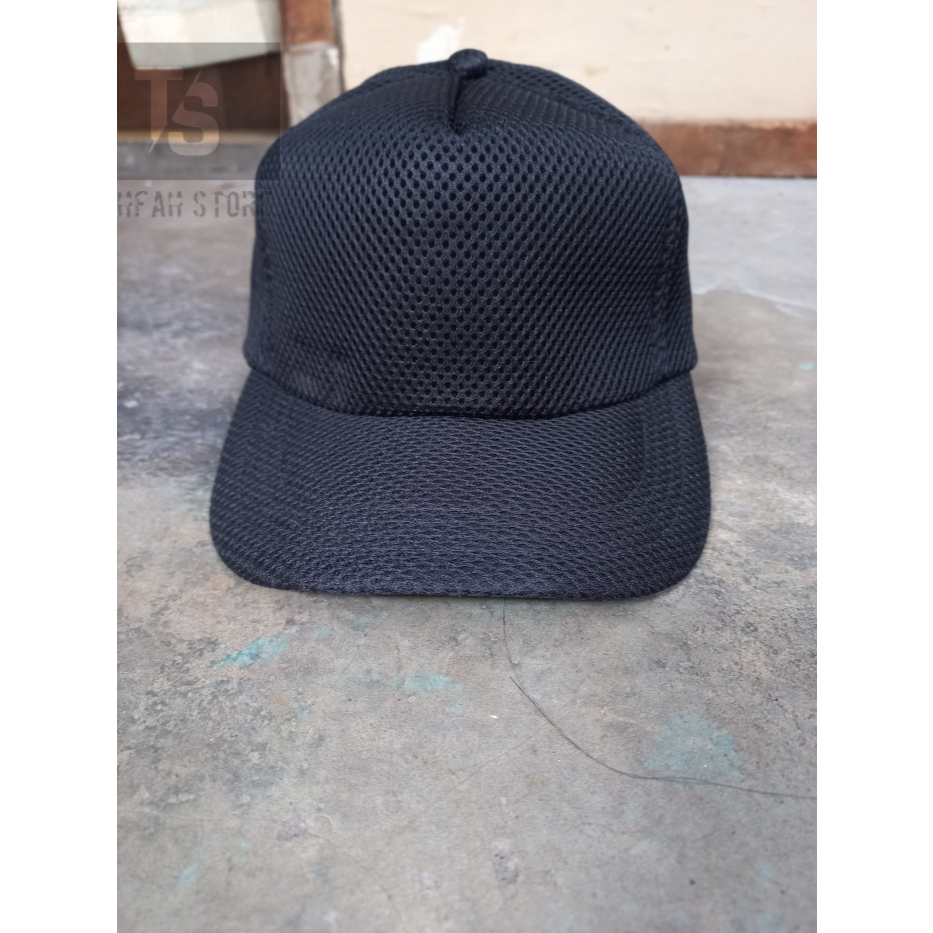 Topi Hitam Jaring Polos Topi Hitam TNI BRIMOB ARMY Tactical