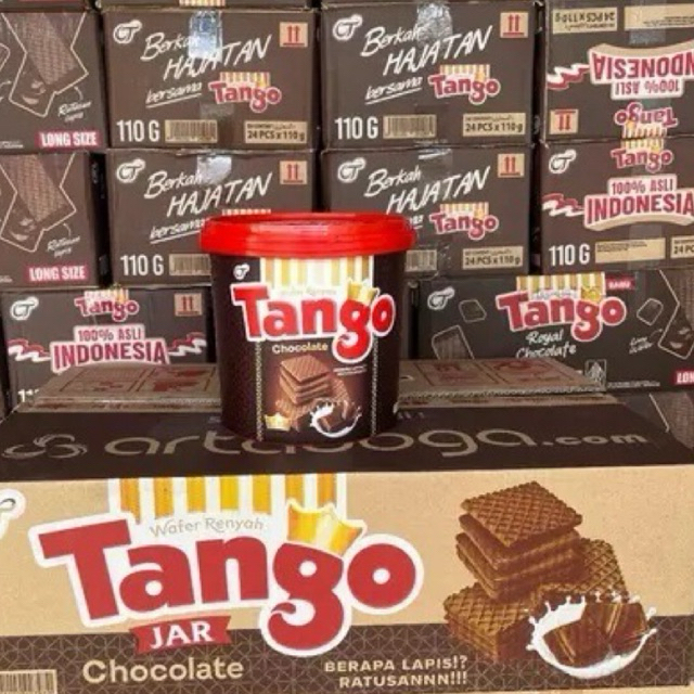 

Tanggo Wafer Coklat 1 karton isi 6 jar